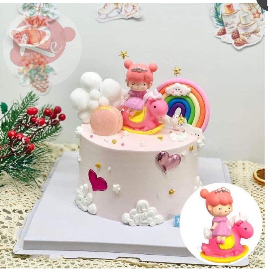 Baby Horse Rider Topper Pink