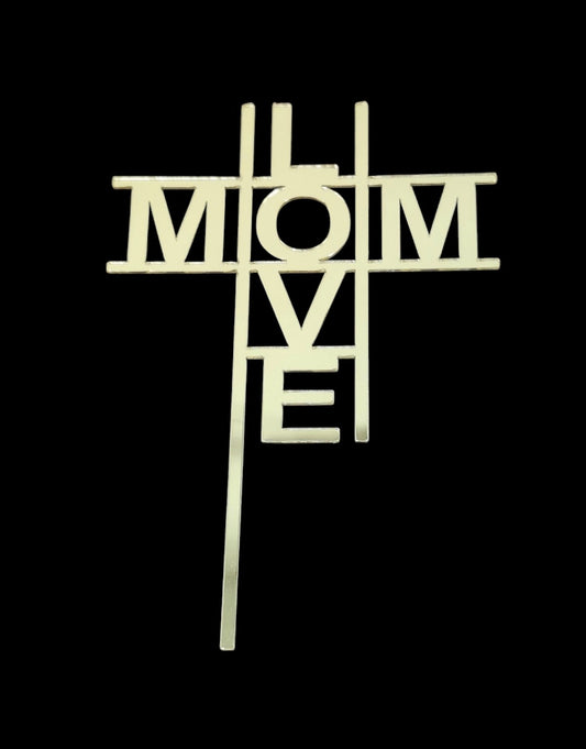 Mom Love Cake Topper