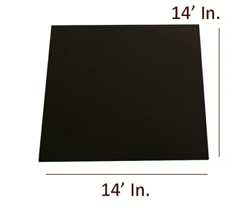 14 inch Black Square Mdf Base Board