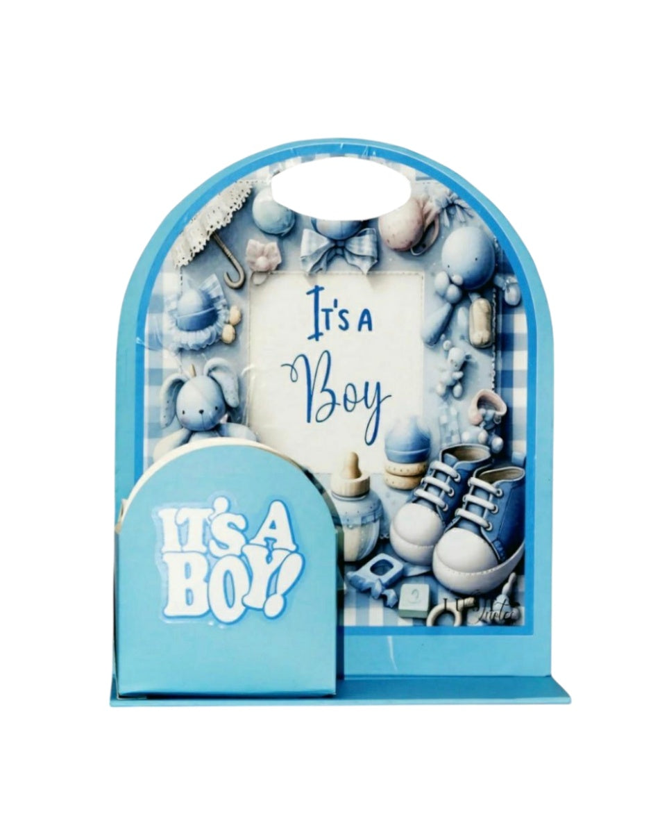 Foldable it's a Boy Cake Hamper Stand