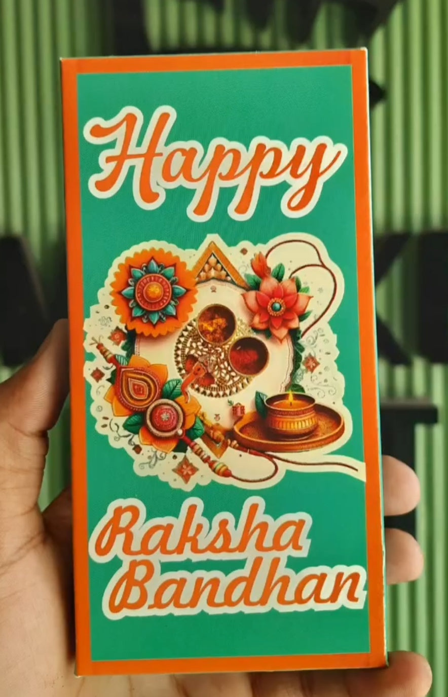 Rakhi Bar Box Size 6x3 inch