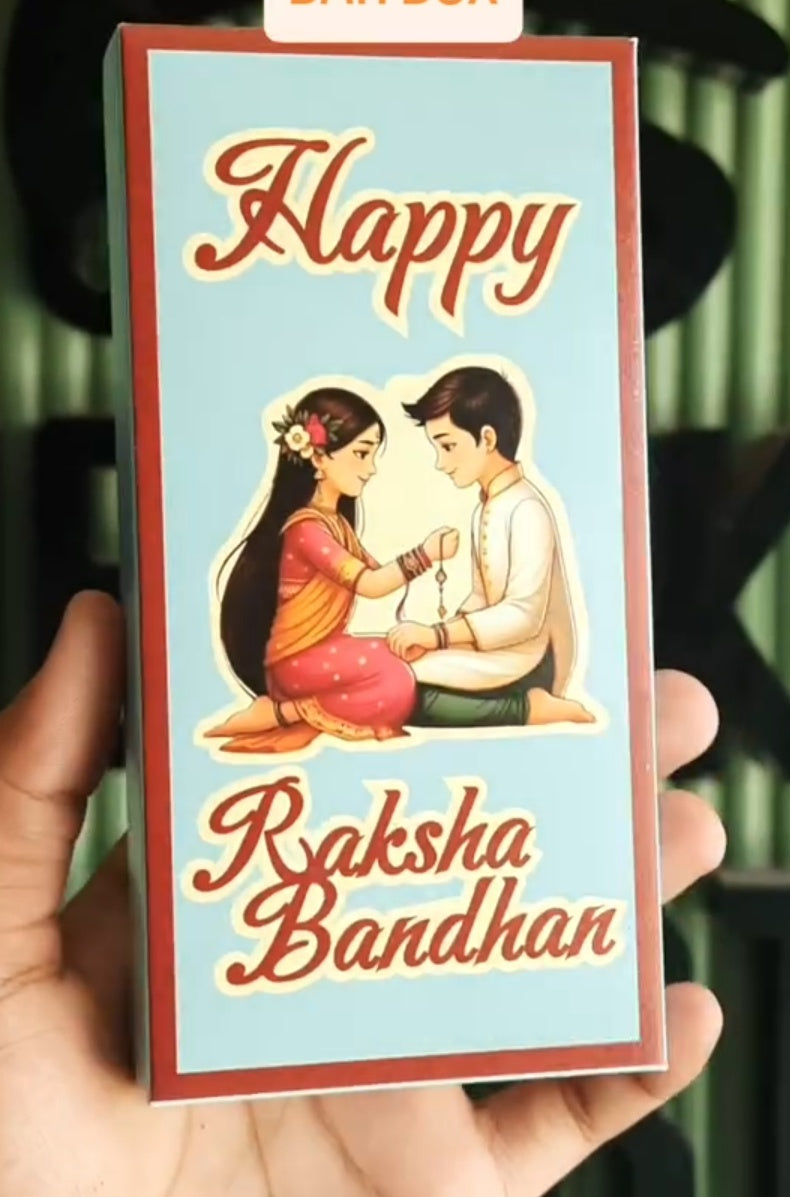 Rakhi Bar Box Size 6x3 inch