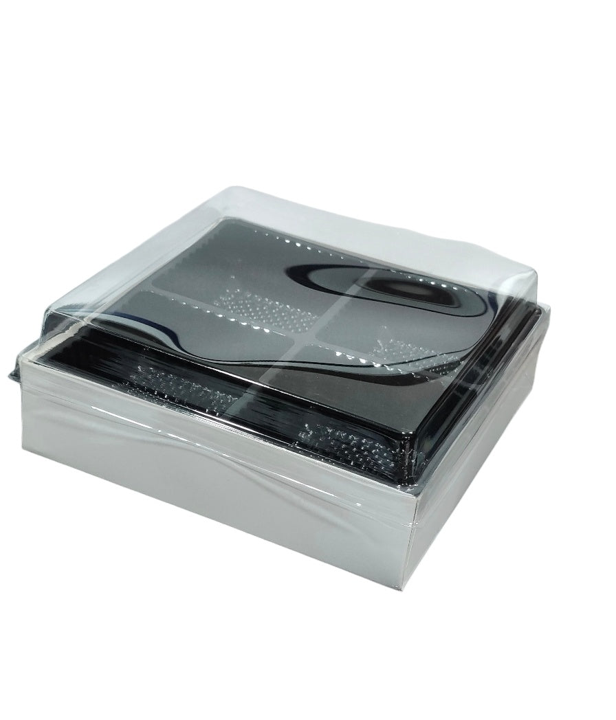 4 Pc Brownie Box With Cavity Pack of 10 (Cavity Size 2.5x5.5x1.5 inch)