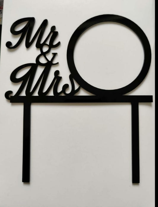Mr&Mrs Frame Acrylic Topper RT00072