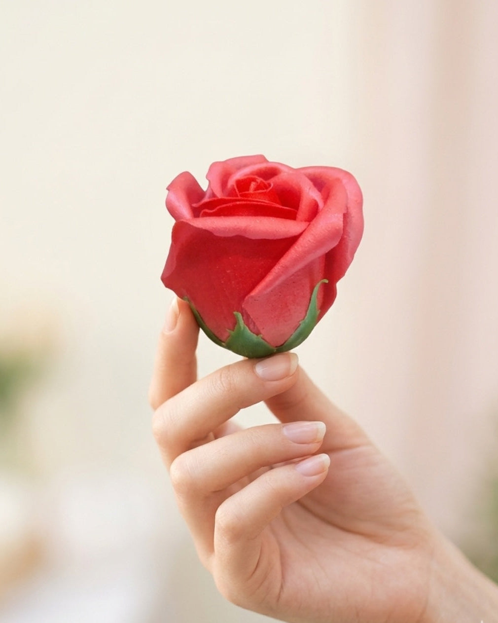 Artificial scented Red Rose flower