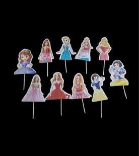 Princess Front  Topper Pack of 10 TT00263