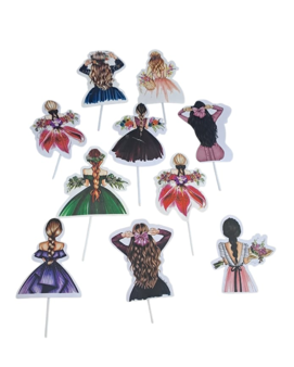 Princess Back  Topper Pack of 10  TT00264