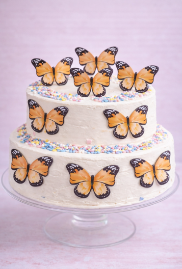 Orange Butterfly Pack Of 10