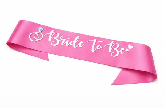 Bride To Be Pink Sash Size - 29x3.6 inch