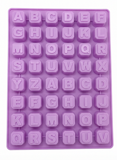 Square Alphabet Silicon Mould