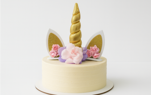 Unicorn Gold Cake Topper