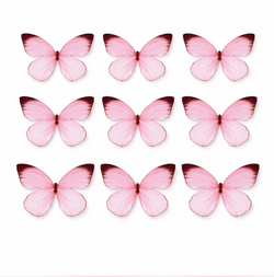 Butterfly Pack Of 10 Pink