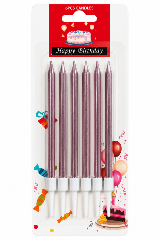 Baby Pink Candle pack of 6