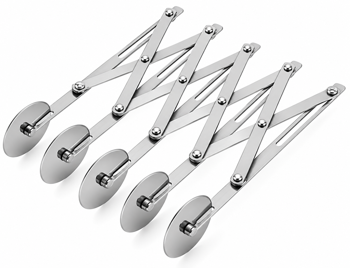 Adjustable 5-Wheel Flair Stainless Steel Pastry Cutter