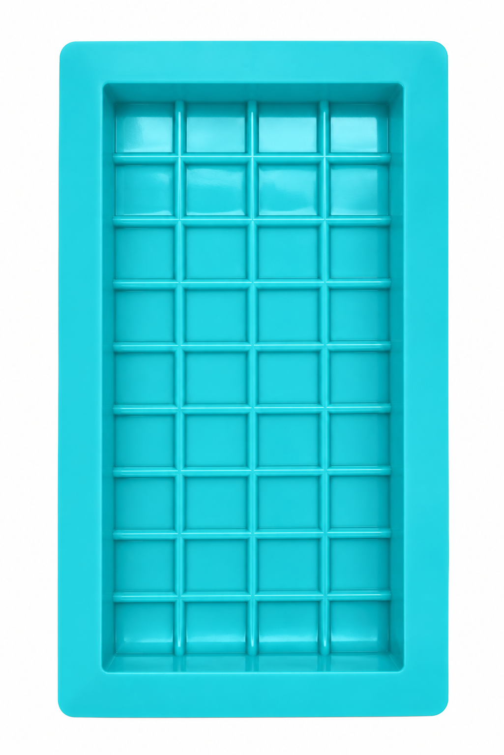 Rectangular Square Grid Chocolate Bar Silicone Mold