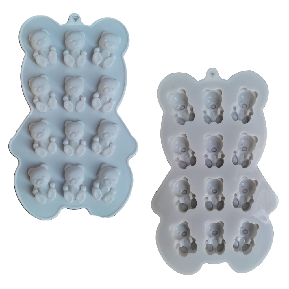 Teddy bear Silicon Mould 12 Cavity