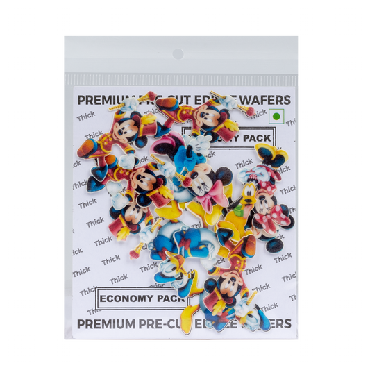 Tastycrafts Pre-Cut Wafer Paper Mickey Mouse family pack of -11 (WPC-042)