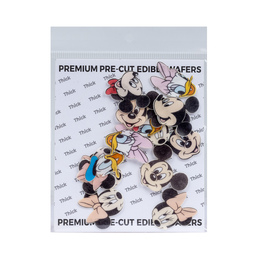 Mickey Family Faces Edible Pre-Cut Wafers (WPC-601)