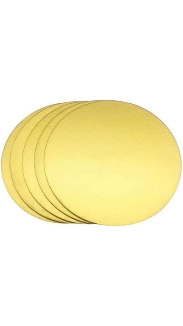 2 Pound Baseboard Round Golden size-10 Inch pack of 50