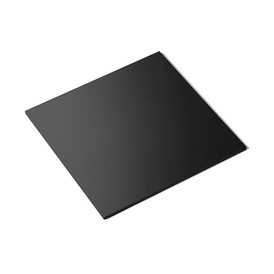 Black Square 1 Pound MDF Base board Size -8 inch pack of 50