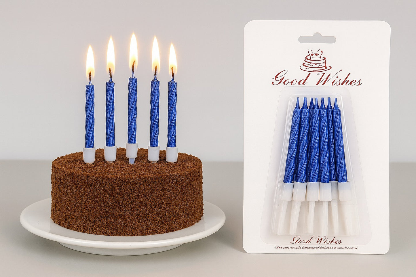 Small Spiral Birthday Candle Pack of 10