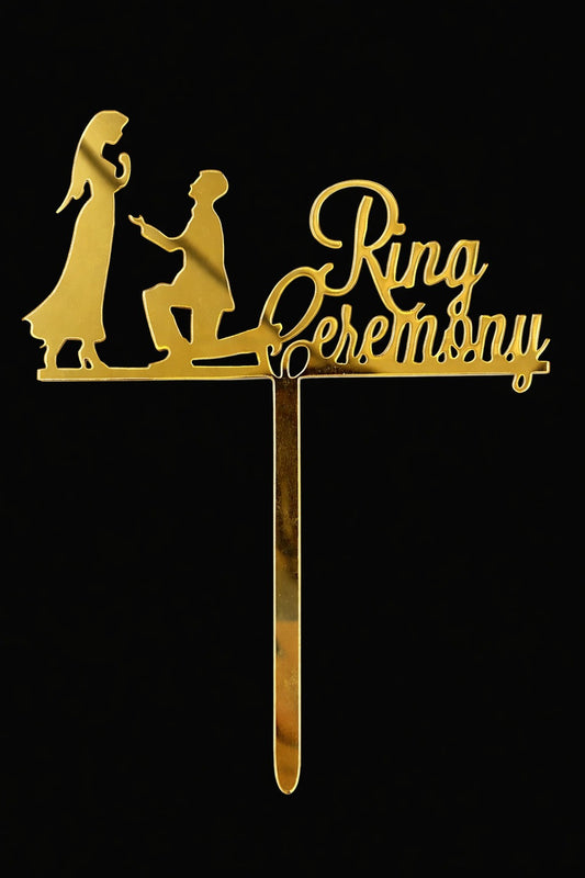 Acrylic Ring Ceremony Topper