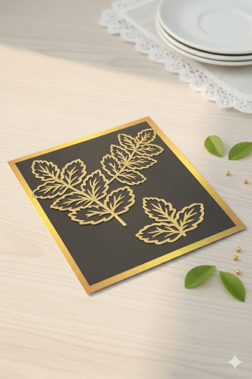 Acrylic  Leaf Topper Set of 3