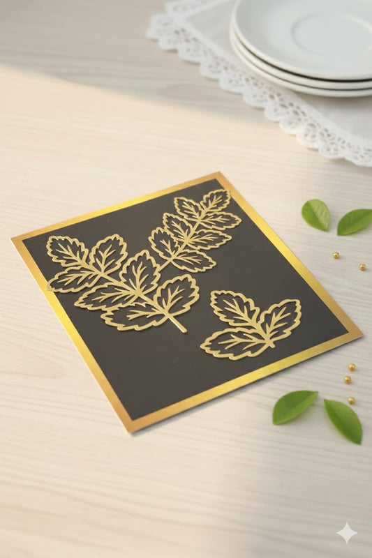 Acrylic  Leaf Topper Set of 3