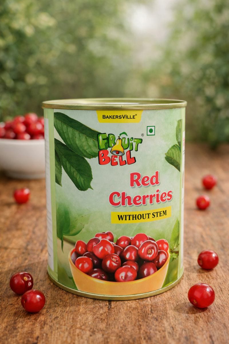 Bakersville Fruit Bell without stem Red Cherry  850g