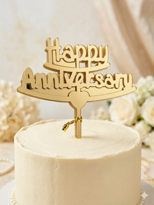 Happy Anniversary Acrylic Topper Pack of 10