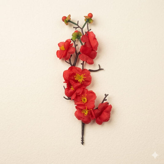 Artifical Plum Blossom Flower Stick