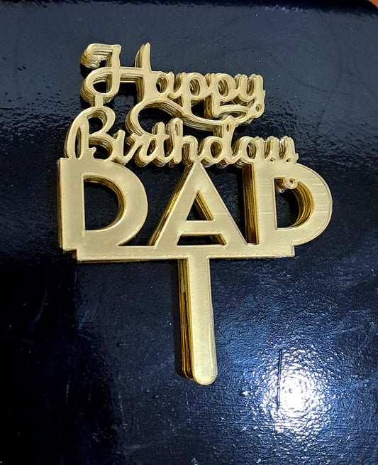 Happy birthday dad pack of 5 size 3 inch