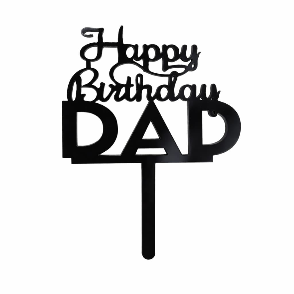 Happy Birthday Dad pack of 5 Topper size -3 inch