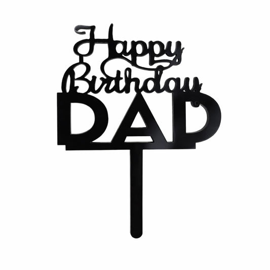 Happy Birthday Dad pack of 5 Topper size -3 inch