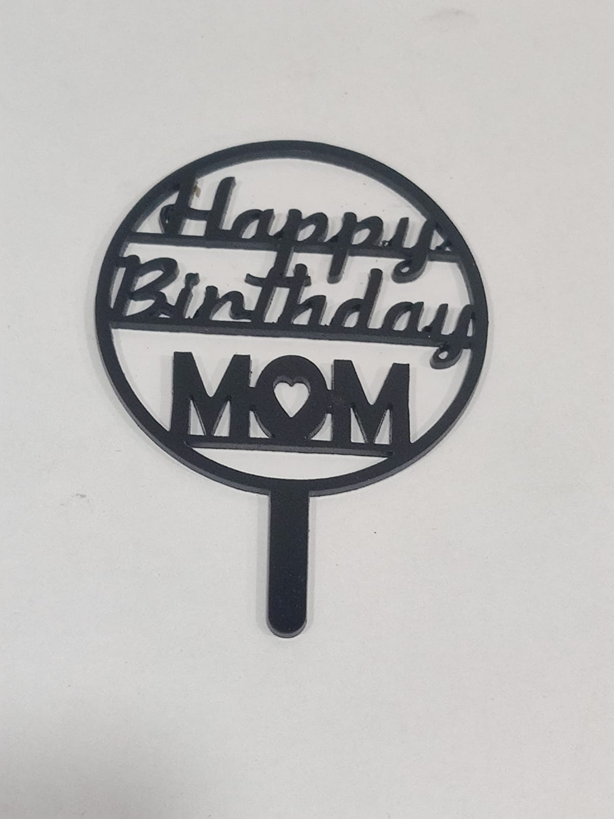 Happy Birthday Mom Topper Pack of 5  size - 3 inch