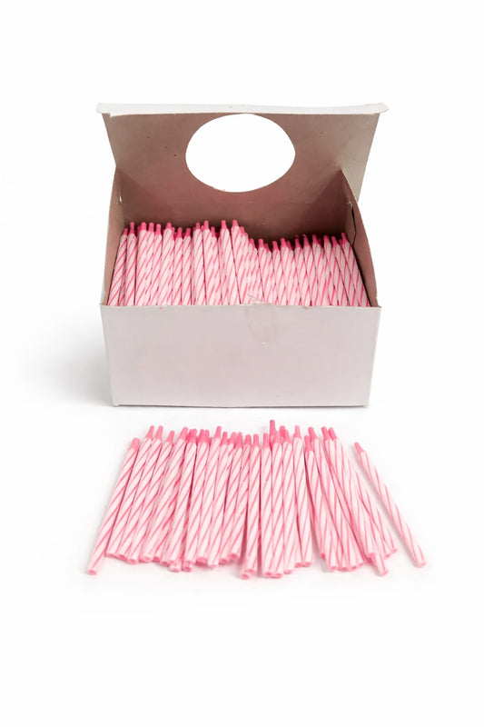 Pink Twisty birthday Candle (Approx - 350)