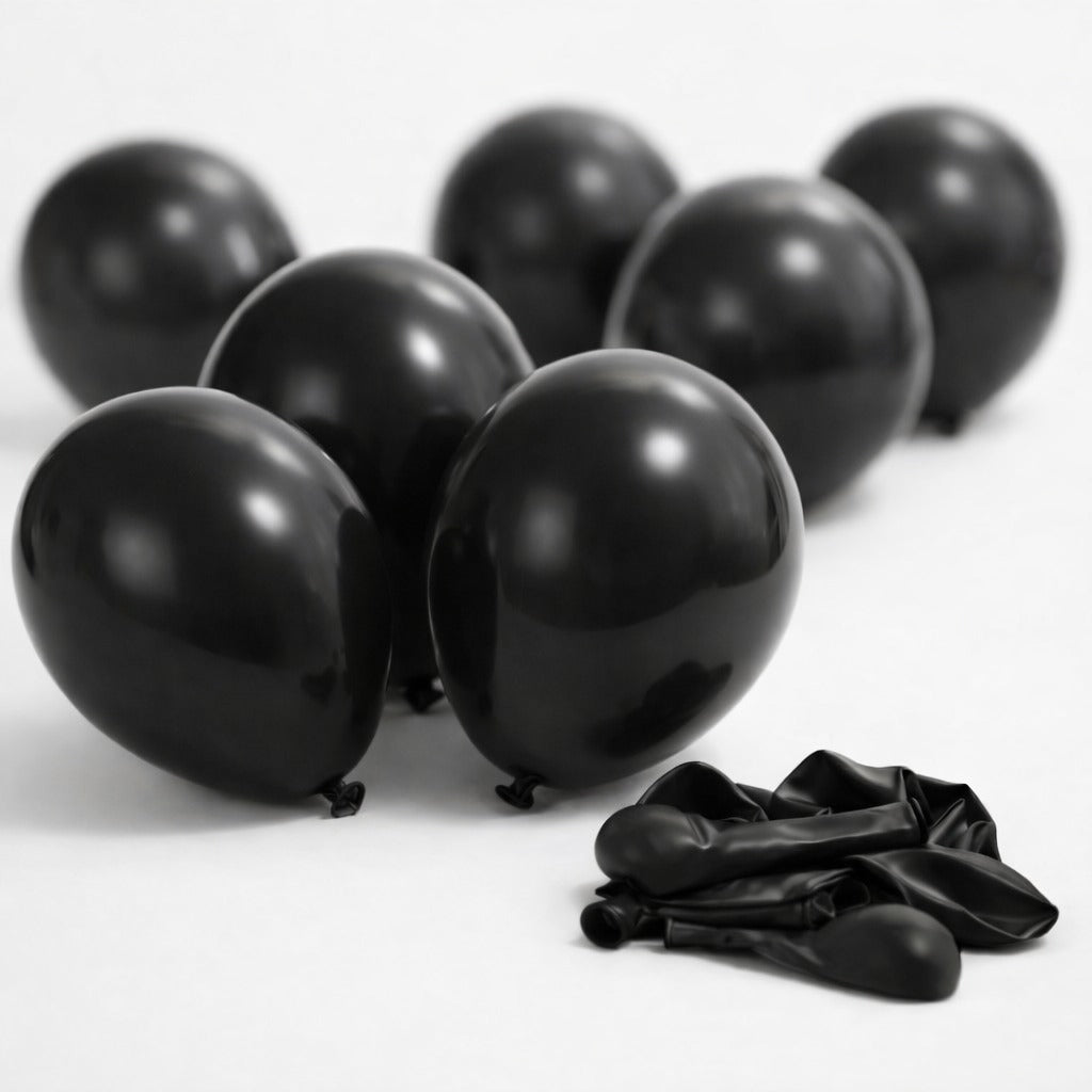 Black metallic Balloons (Pack Of 50)