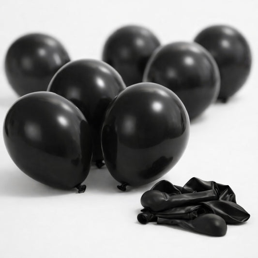 Black metallic Balloons (Pack Of 50)