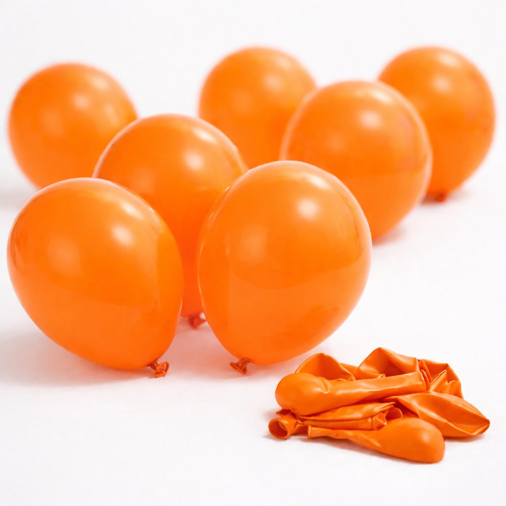 Orange metallic Balloons (Pack Of 50)