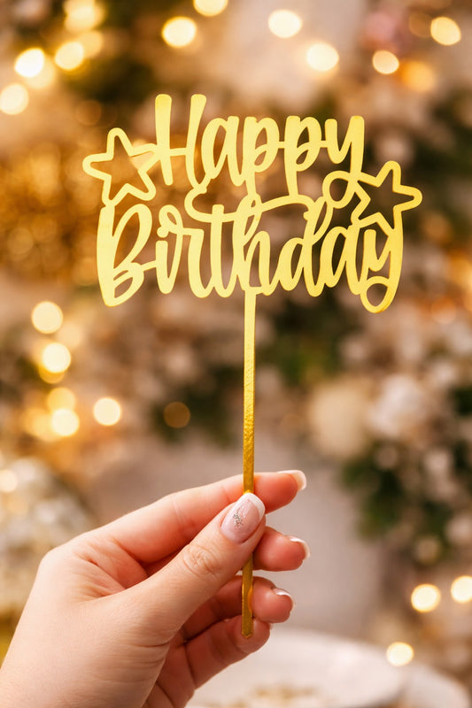Economic birthday Acrylic Topper