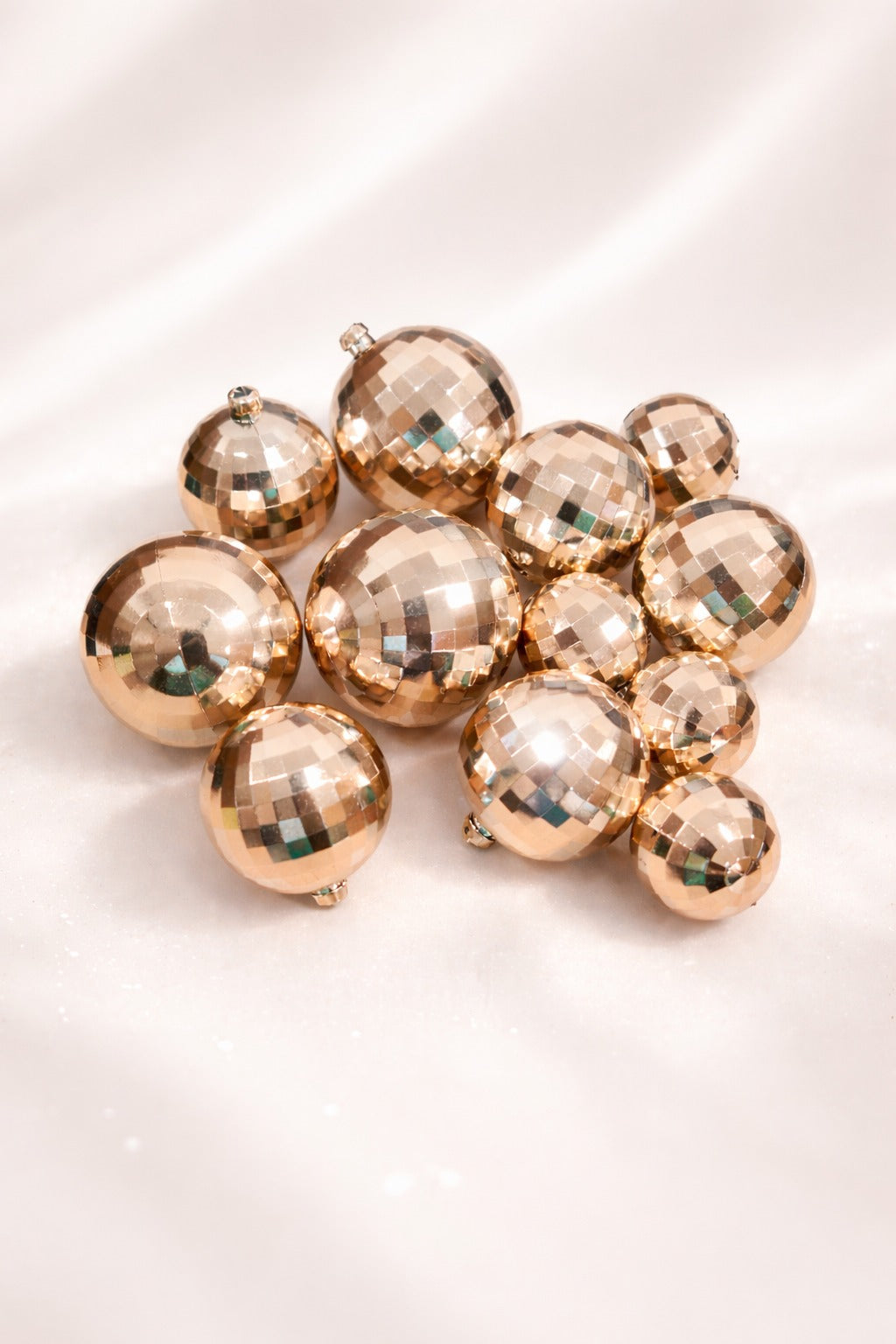 Rose Gold Disco Ball Pack of 12