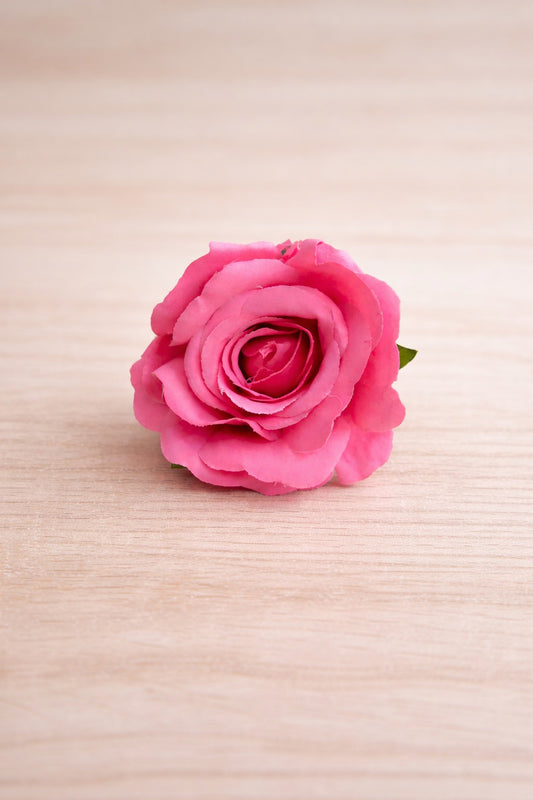 Korean Pink Artificial Rose Flower Pack of 3