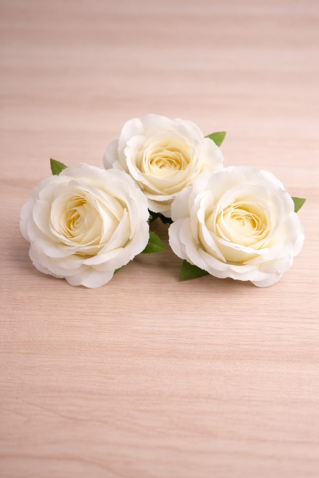korean white Artificial Rose Flower pack of 3