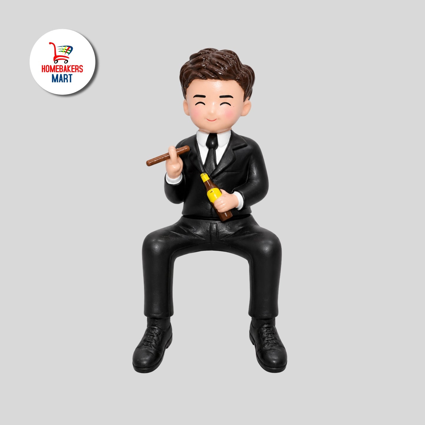 Gentleman Groom Cake Topper