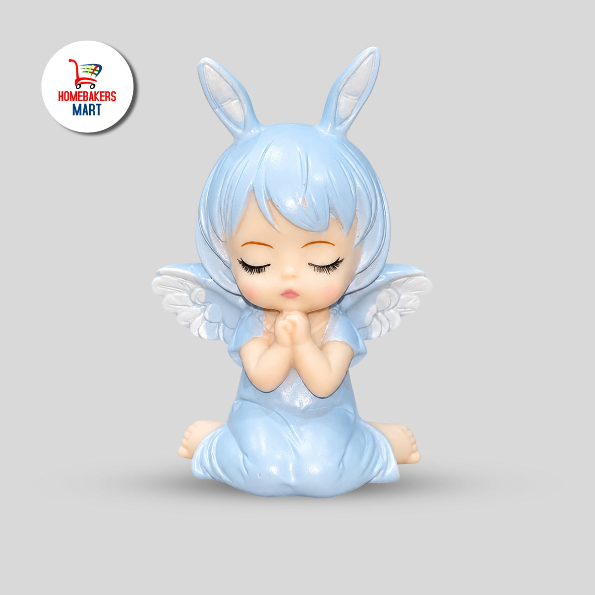 Cute Bunny Angel Topper blue colour