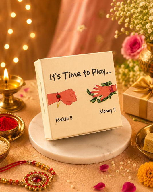 It's Time to Play: Rakhi or Money? Rakhi Box pack of 10