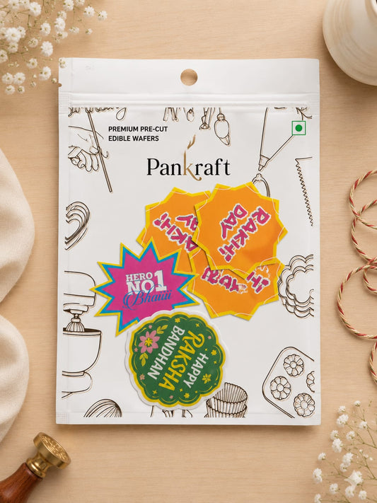 PanKraft Brother Sister Rakhi Quote Edible Wafer