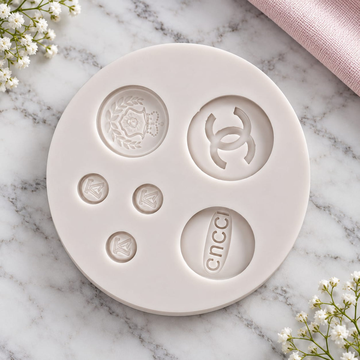 Fondant  Logo Embossing Mould