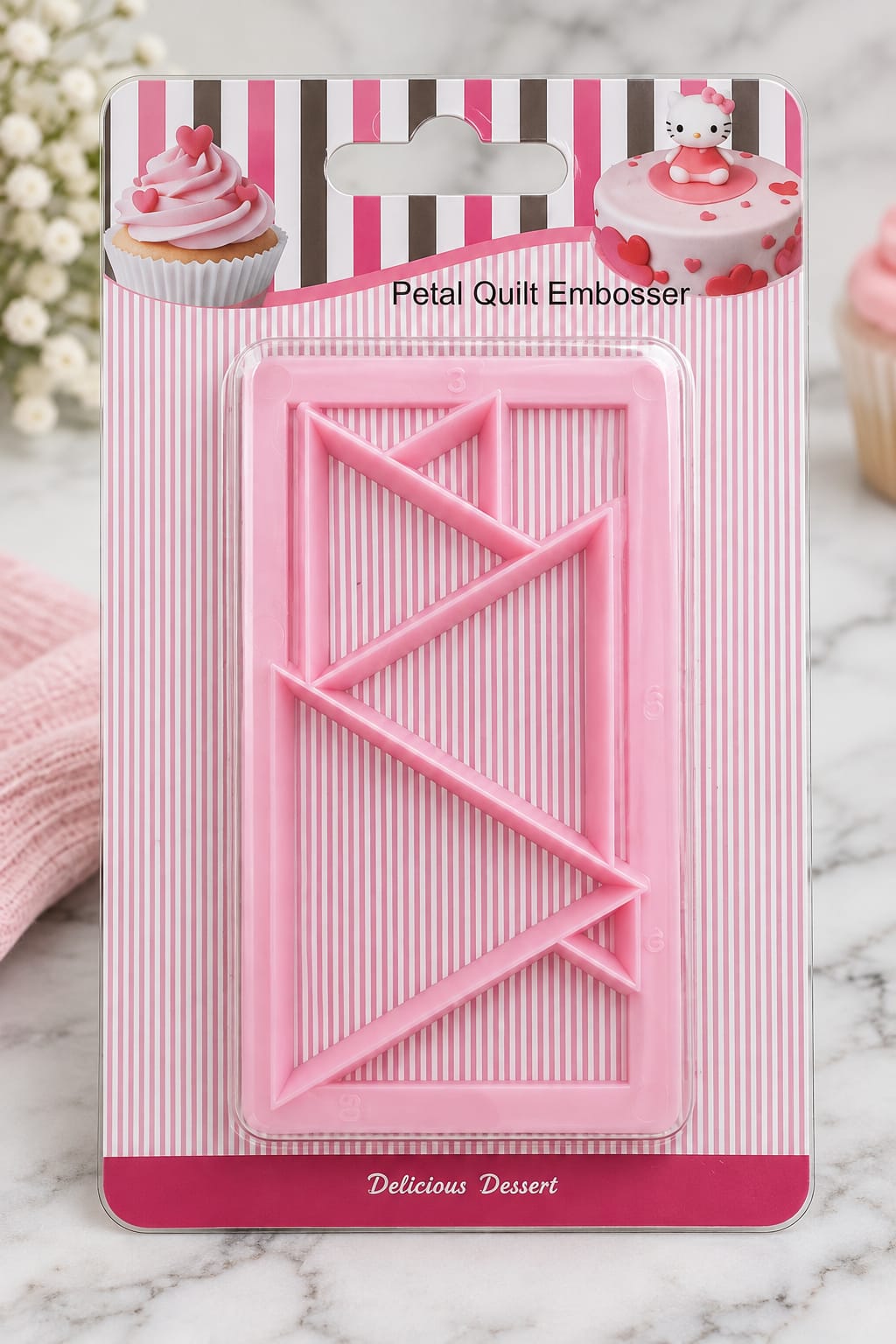 Triangle Fondant Embosser Cutter