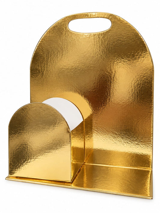 Foldable Golden Cake Hamper Stand